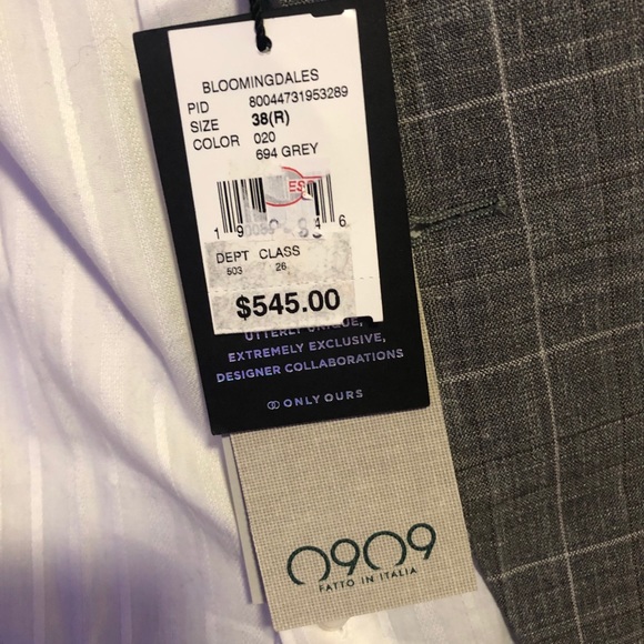 NWT, Italian Made  0909 Men’s Sports Jacket, 38R - Picture 5 of 6